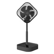 Apmemiss Clearance Portable Pedestal Fan - Foldaway Standing Fan Foldable Desk Fan, Wireless Use 1200Mah Rechargeable Battery, Control Telescopic 3Speed Quiet Fan for Home Kitc