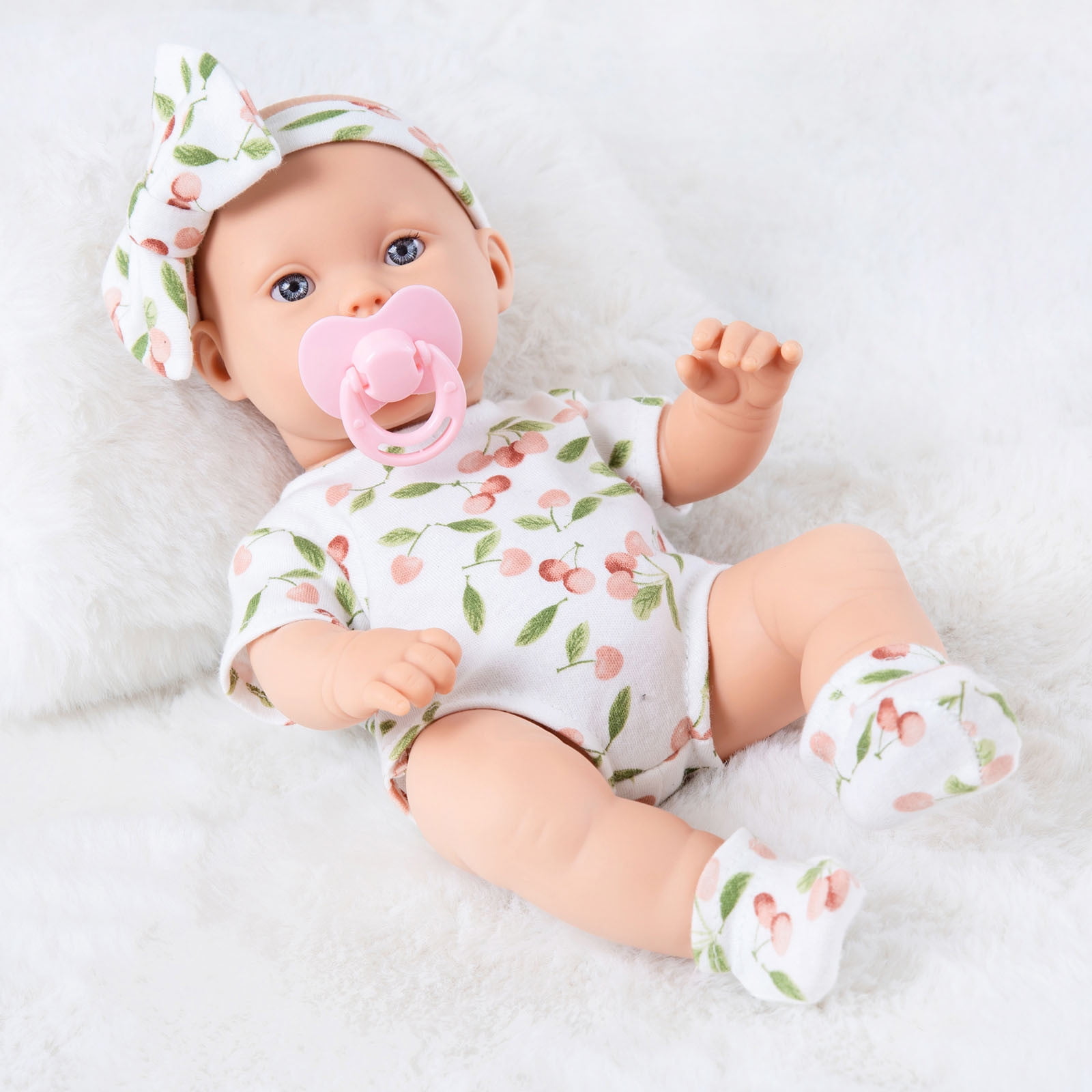 Apmemiss Clearance Realistic Reborn Baby Dolls Boy 11.8 Inch Soft Body Realistic Newborn Baby Dolls Full Vinyl Body Poseable Baby Girl with Feeding Kit Gift Box for Kids Age 3 Walmart Business Supplie...