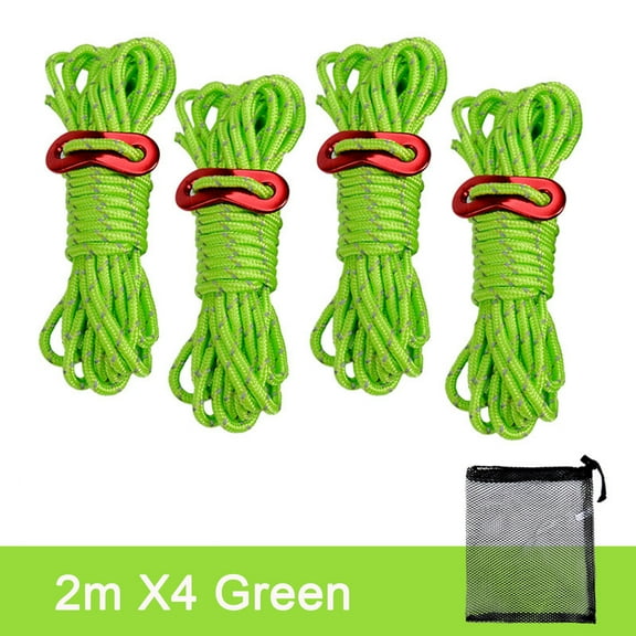 Apmemiss Clearance Reflective Paracord Rope 4mm para Cords Lanyard Utility Parachute Cord for Tent Camping Hiking Fishing Survival Tactical Clothesline DIY Projects Christmas Centerpiece
