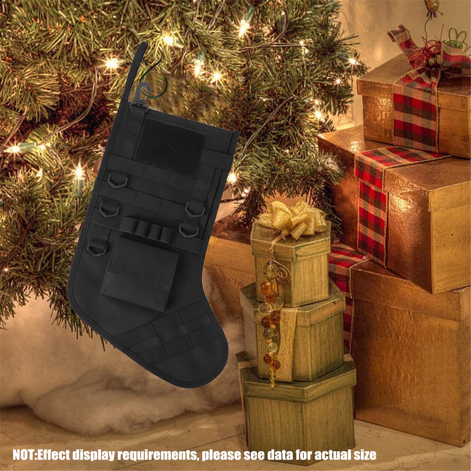 Apmemiss Clearance Tactical Christmas Stocking Xmas Mantel Decoration