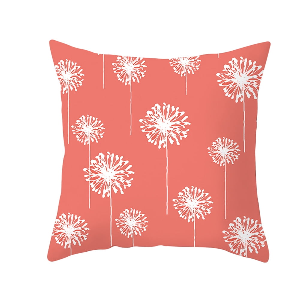 Apmemiss Clearance Throw Pillow Covers Coral Decorative Pillow Cases