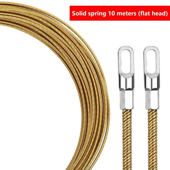 Apmemiss Clearance Universal Wire Lead Threading Device Tool | Fish Tape Cable Puller | Electrical Wire Threader | Spring Wire Threader Fish Tape Fastener Cable Wire Puller Tool