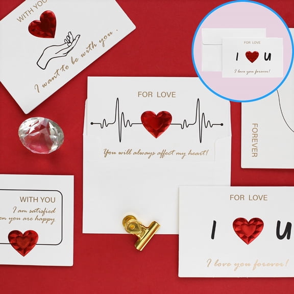Apmemiss Clearance Valentines Day Card for Her Him Valentines Day Card for Husband Wife Boyfriend Girlfriend Valentine's Day Card with Envelope Romantic Anniversary Birthday Card for Women Men Couple