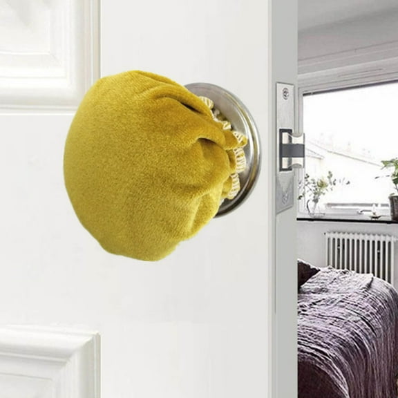 Apmemiss Clearance Velvet Round Door Knob Covers Soft Door Handle Covers Door Knob Protector Universal Wall Protector Crash Pad Decoration for Safety Door