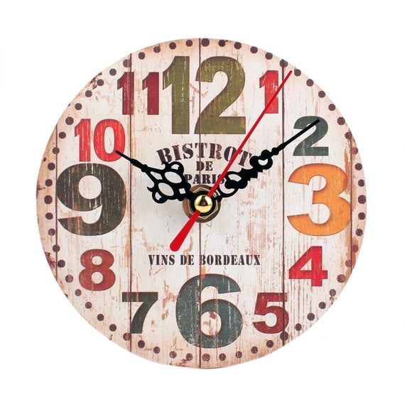 Apmemiss Clearance Vintage Style Silent Antique Wood Wall Clock C Clearance Items for Women