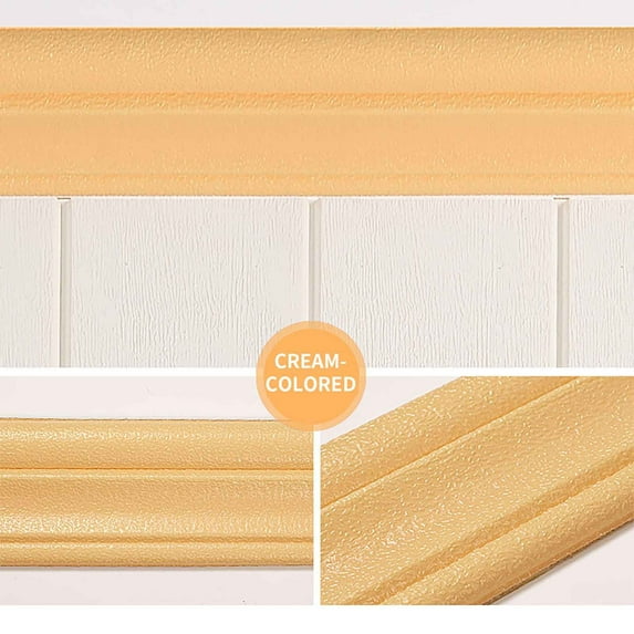 Apmemiss Clearance Wall Edging Self-Adhesive Environmental Protection Wall Edging Strip, Flexible Wall Borders Frame Peel and Stick Trim Molding, Waterproof Wall Edging Strip for Home