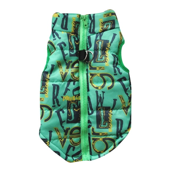 Apmemiss Clearance Winter Warm Coat Waterproof Dog Winter Jacket with Harness Traction Belt,Pet Outdoor Jacket Dog Autumn and Winter Clothes for Medium, Small Dog Dog Christmas Outfit