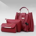 thumbnail image 1 of Apmemiss Clearance Women Large Crossbody Bags Ladies Satchel Shoulder Handbags Purse and Wallet Set for Women Totes Hobo Purses Women's Handbags Shoulder Bags Fringe Bags 3-Piece, 1 of 8