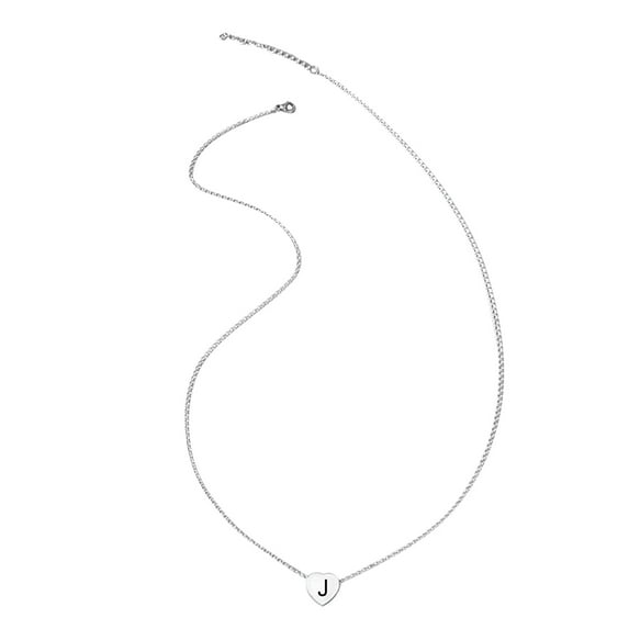 Apmemiss Clearance Women's Fashion Capital 26 Letter Necklace Heart Pendant Necklace Deals of the Day Clearance Prime