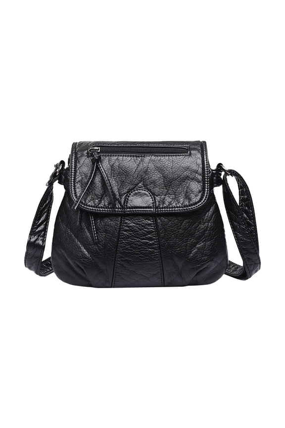 Clearance Zipper Crossbody Bag with Wide Shoulder Strap Phone Wallet, Shoulder Purse, Multiple Zipper Pockets. Home Decor