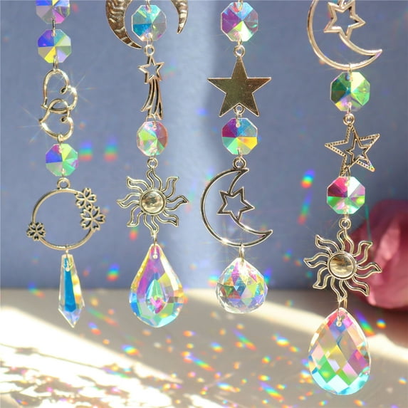 Apmemiss Clearance Crystal Sun Catchers Maker Colorful Glass Jewelry Home Decoration Clearance Sales