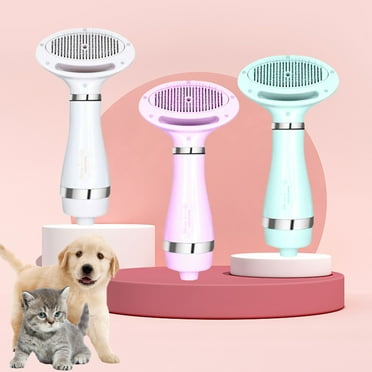 Apmemiss Deals Clearance Pet Hair Dryer with Slicker Brush, Quiet, 3 Heat Settings & Portable Dog Dryer, Professionally Home Grooming Furry Drying Blower for Dog