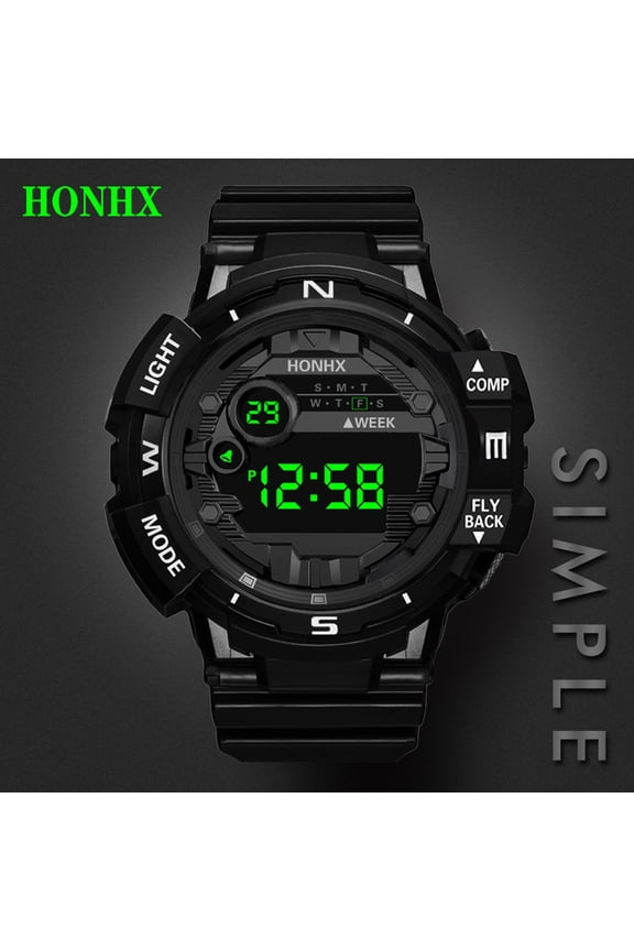 Apmemiss Fathers Day Gifts From Wife Clearance Sales Fashion Multifunction Sports Watch Display Date Calendar Week Alarm Unisex Watch