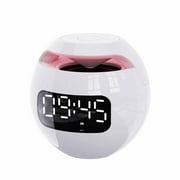 Apmemiss Gifts for Women Clearance Wireless Bluetooth Speaker Colorful Subwoofer with LED Display FM Radio Alarm Clock Bluetooth Hifi Card MP3 Music Play Clearance Deals