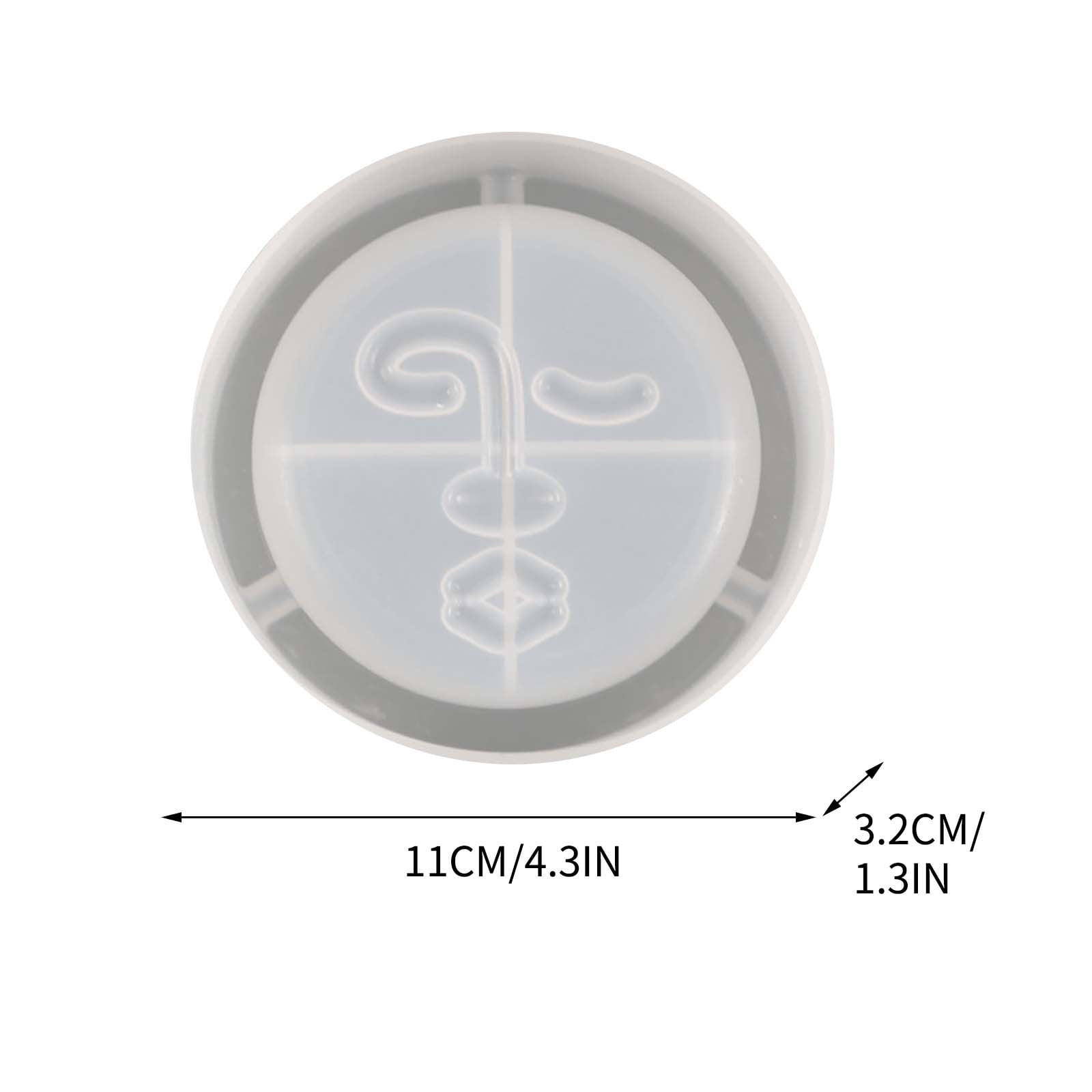 Apmemiss Home Decor Clearance Silicone Soap Molds, Face Silicone Soap