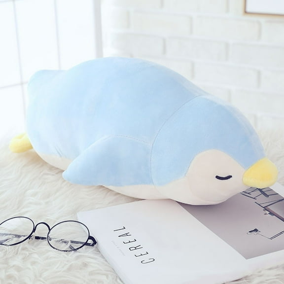 Apmemiss Kids Toys Clearance Penguin Plush Pillow Stuffed Animal Snuggly Pillow Cute Plush Toy Snuggle Buddy Penguin Plushie Kawaii Soft Hugging Pillow for Kids Boys Girls 13.7 Inch