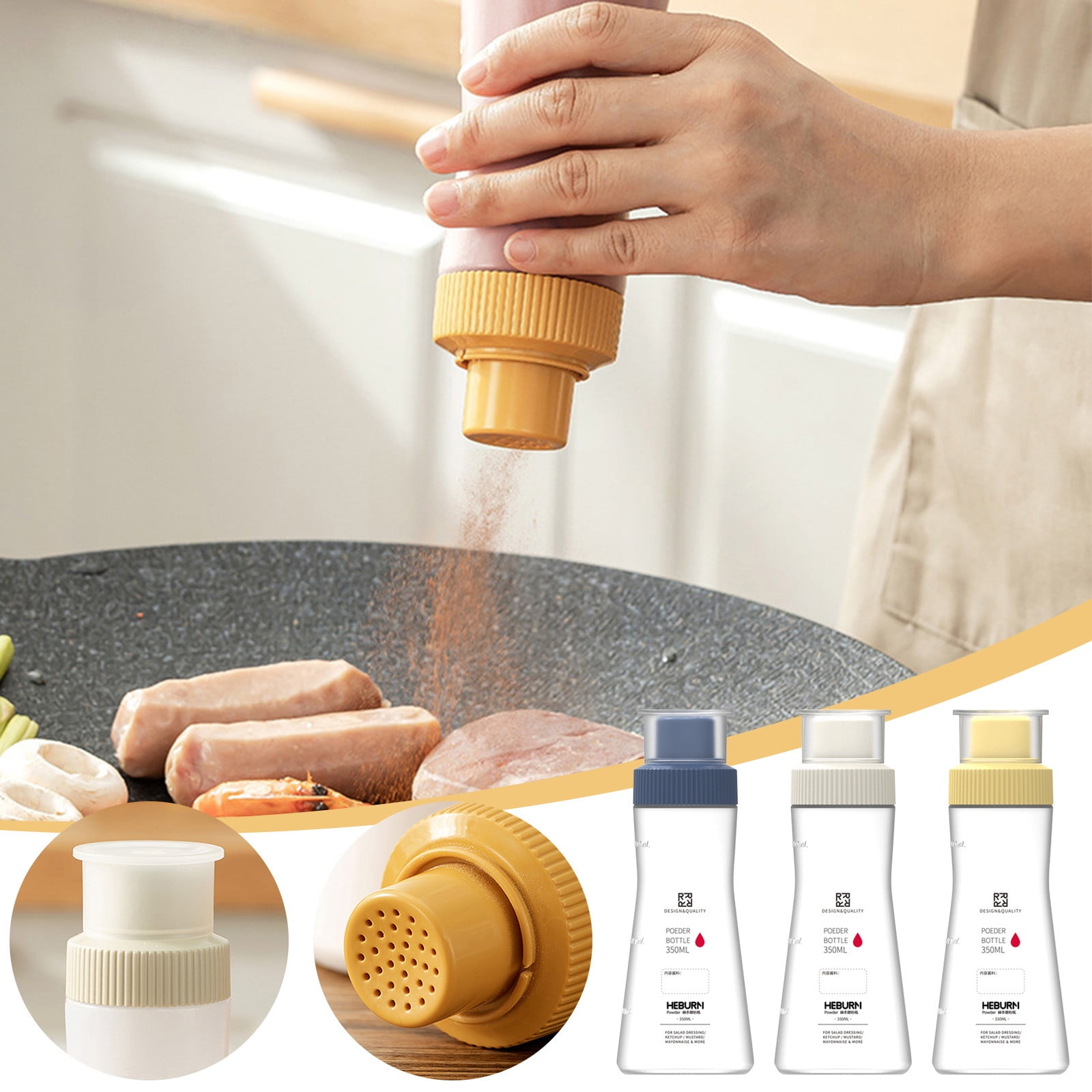 Apmemiss Kitchen Decor Clearance Powdered Sugar Shaker Duster with