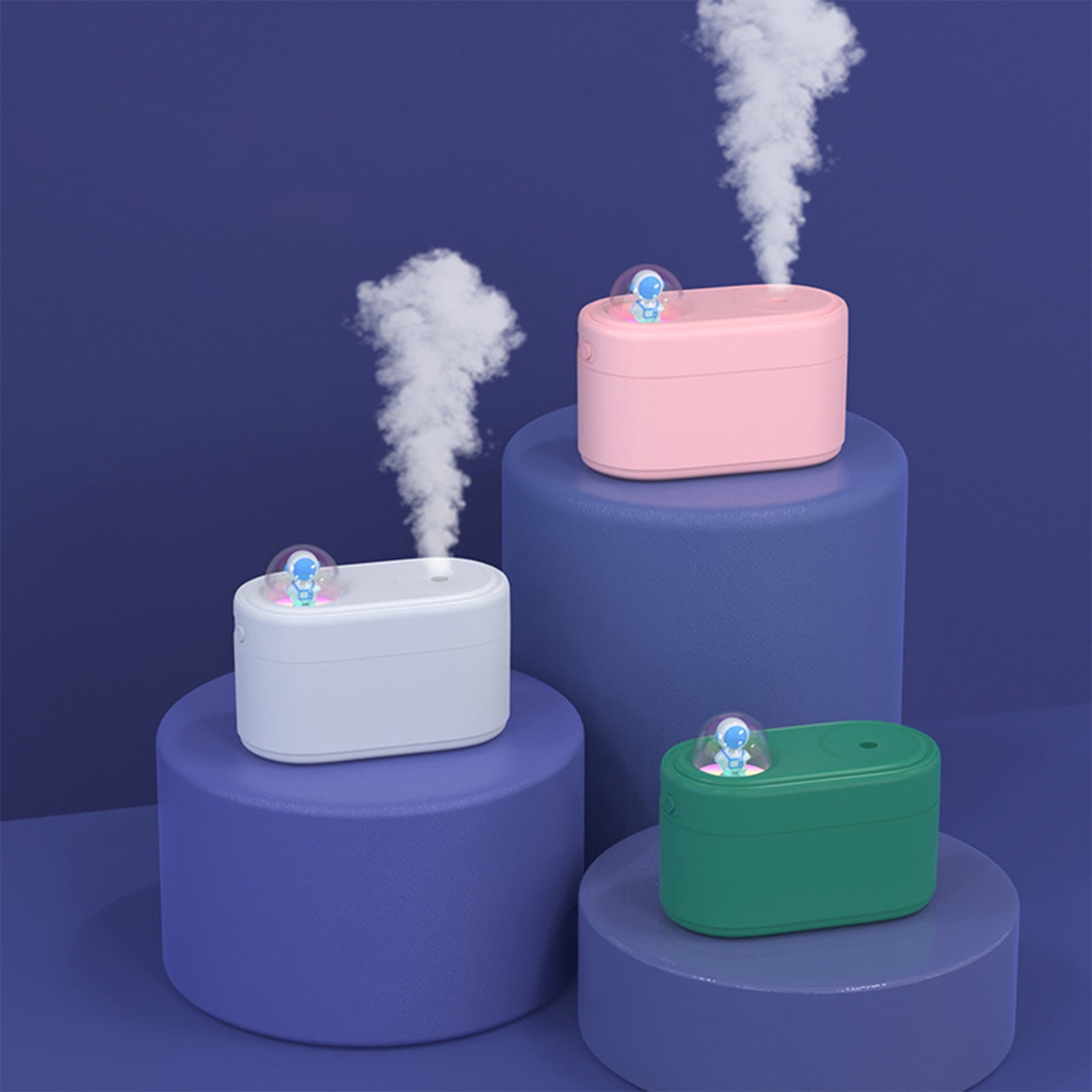 Apmemiss Large Room Humidifiers for Home Clearance Portable Small Cool Mist Humidifiers 350ML - USB Desktop Humidifier for Plants, office, Car, Baby Room with Night - Quiet Mini Humidifier