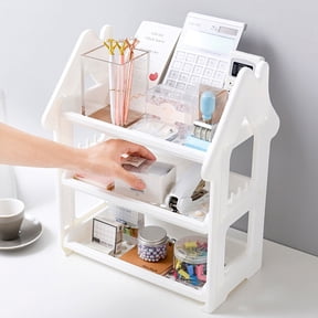 Apmemiss Makeup Organizer Clearance Spice Rack Organizer, 3-Tier Counter Shelf, Desktop Storage Organizer for Countertop, Kitchen, office Desk, Living Room Clearance Sale, White