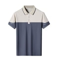 thumbnail image 1 of Apmemiss Men T Shirts Clearance Clothes Men's Summer Lapel Button Up Short Sleeved Top on Sale Clearance Items, 1 of 6