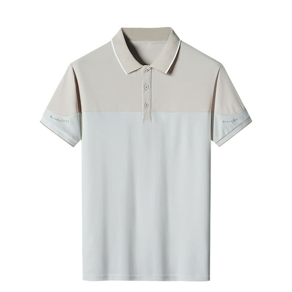 Apmemiss Mens Beach Shirts Clearance Clothes Men's Summer Lapel Button Up Short Sleeved Top Deals of the Day Clearance