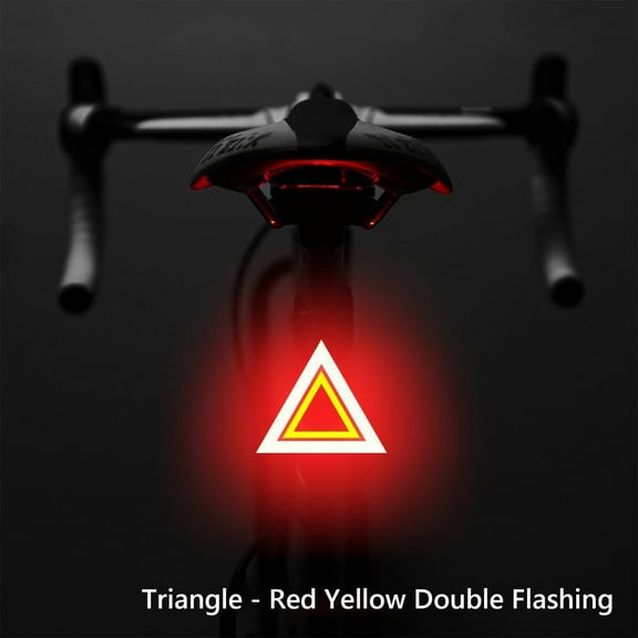 Apmemiss Outdoor Christmas Lights for House Clearance LED Bike Tail Light, Bike Light, Bike Tail Light, LED Bike Tail Light Rechargeable USB Bicycle Rear Cycling Christmas Decorations Indoor
