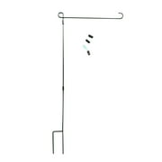 Apmemiss Patio Decor Clearance HOOSUN Garden Flag Stand, Premium Garden Flag Pole Holder Metal Powder-Coated Weather-Proof Paint With One Clip And Two Spring Stoppers Without Flag Home Decor