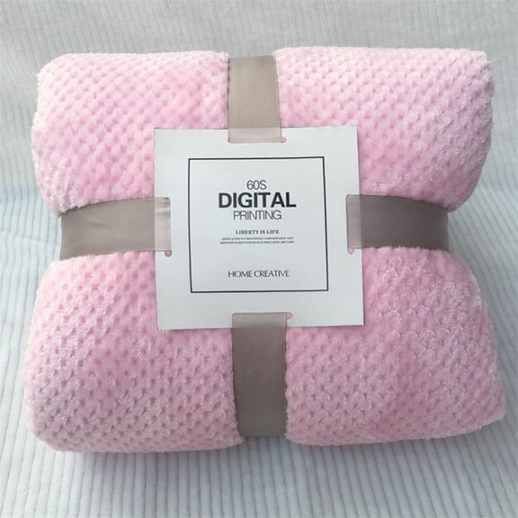 Apmemiss Wholesale Soft Warm Plaid Fleece Bed Blanket Large Mesh Flannel Blankets Thick Breathable
