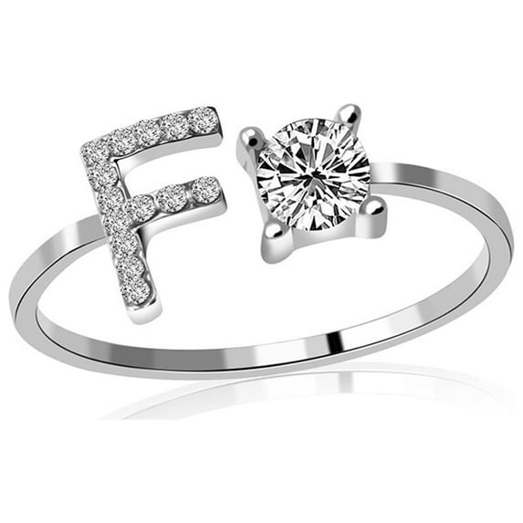 Apmemiss Rings for Men Clearance Exquisite Fashion 26 English Alphabet Style Letter Fashion Copper Clearance