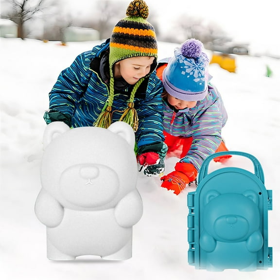 Apmemiss Snow Toys for Snowball Maker Tool Bear Snow Molds Toys Mini Snowman Decorating Accessories, and Other Winter Outdoor Game Essentials for s Adults Outdoor Winter Toys