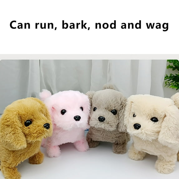 Apmemiss Toddler Bath Toys Clearance Electric Puppy Simulation Plush Pet Dog Can Walk Labrador Dog Children's Toy Can Call Toy Dog on Clearance, Gray