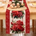 thumbnail image 1 of Apmemiss Valentines Decor Clearance Valentine's Day Table Runner Kitchen Dining Table Decoration for Indoor Home Party Valentine's Day Rectangle Tablecloth Heart Fabric Table Cloth Washable, 1 of 6