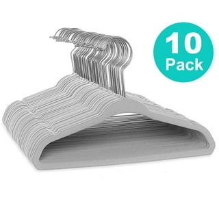 Simplify Kids 50 Pack Velvet Hangers in with Unicorn Icon in White