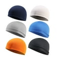 thumbnail image 1 of Apmemiss Clearance Wholesale Helmet Liner Sweat Wicking Cap Running Hats Cycling Skull Caps 6 Pieces, 1 of 7