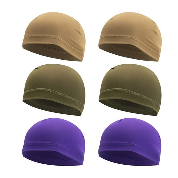 Apmemiss Helmet Liner Sweat Wicking Cap Running Hats Cycling Skull Caps 6 Pieces