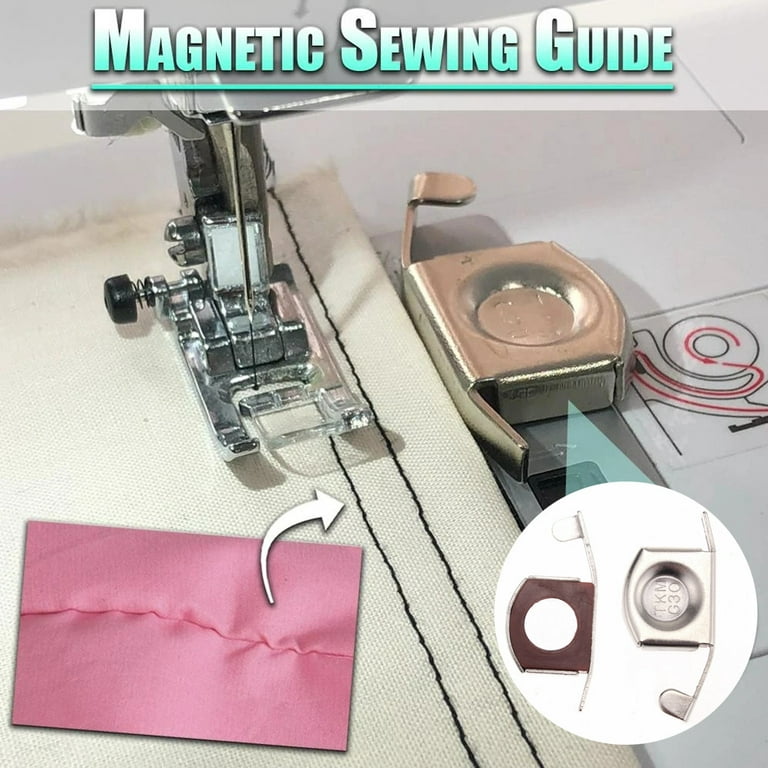 Apmemiss Wholesale Magnet Magnetic Seam Guide Gauge Sewing Machine Fabric  Magnetic Sewing Guide 