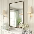 thumbnail image 1 of GODCHAR 24x36 inch Shatterproof Bathroom Mirror, Metal Framed Wall Vanity Mirror, 1 of 10