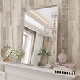 thumbnail image 1 of GODCHAR 28x20 inch Shatterproof Bathroom Mirror, Metal Framed Wall Vanity Mirror, 1 of 11