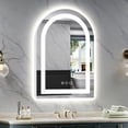 thumbnail image 1 of GODCHAR 32x22 Arched LED Vanity Mirror Ultra-Bright 3 Color Temperatures, Anti-Fog, Waterproof for Bathroom, 1 of 12
