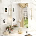 thumbnail image 1 of GODCHAR 32x24 inch Shatterproof Bathroom Mirror, Metal Framed Wall Vanity Mirror, 1 of 11