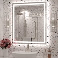 thumbnail image 1 of GODCHAR 32"x28" LED Bathroom Mirror, 24V Pro Backlit & Frontlit Vanity Mirror, UL Certified Anti-Fog Dimmable, 1 of 15