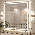 thumbnail image 1 of GODCHAR 36"x36" LED Bathroom Mirror, 24V Pro Backlit & Frontlit Vanity Mirror, UL Certified Anti-Fog Dimmable, 1 of 15
