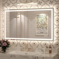 thumbnail image 1 of GODCHAR 40"x24" LED Bathroom Mirror, 24V Pro Backlit & Frontlit Vanity Mirror, UL Certified Anti-Fog Dimmable, 1 of 14