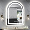 thumbnail image 1 of GODCHAR 40x30 Arched LED Vanity Mirror, Ultra-Bright Dual Lighting, 3 Color Temperatures, Anti-Fog, Waterproof for Bathroom, 1 of 12