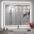 thumbnail image 1 of GODCHAR 40"x32" LED Bathroom Mirror, 24V Pro Backlit & Frontlit Vanity Mirror, UL Certified Anti-Fog Dimmable, 1 of 15