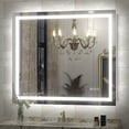 thumbnail image 1 of GODCHAR 40"x36" LED Bathroom Mirror, 24V Pro Backlit & Frontlit Vanity Mirror, UL Certified Anti-Fog Dimmable, 1 of 15