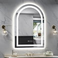 thumbnail image 1 of GODCHAR 42x30 Arched LED Vanity Mirror, Ultra-Bright Dual Lighting, 3 Color Temperatures, Anti-Fog, Waterproof for Bathroom, 1 of 12