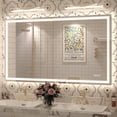 thumbnail image 1 of GODCHAR 48"x28" LED Bathroom Mirror, 24V Pro Backlit & Frontlit Vanity Mirror, UL Certified Anti-Fog Dimmable, 1 of 15