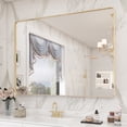 thumbnail image 1 of GODCHAR 48x30 inch Shatterproof Bathroom Mirror, Metal Framed Wall Vanity Mirror, 1 of 11