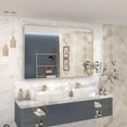 thumbnail image 1 of Apmir 48x32 inch Bathroom Vanity Mirror with Aluminum Alloy Framed, Tempered Glass, Wall Mounted, 1 of 10